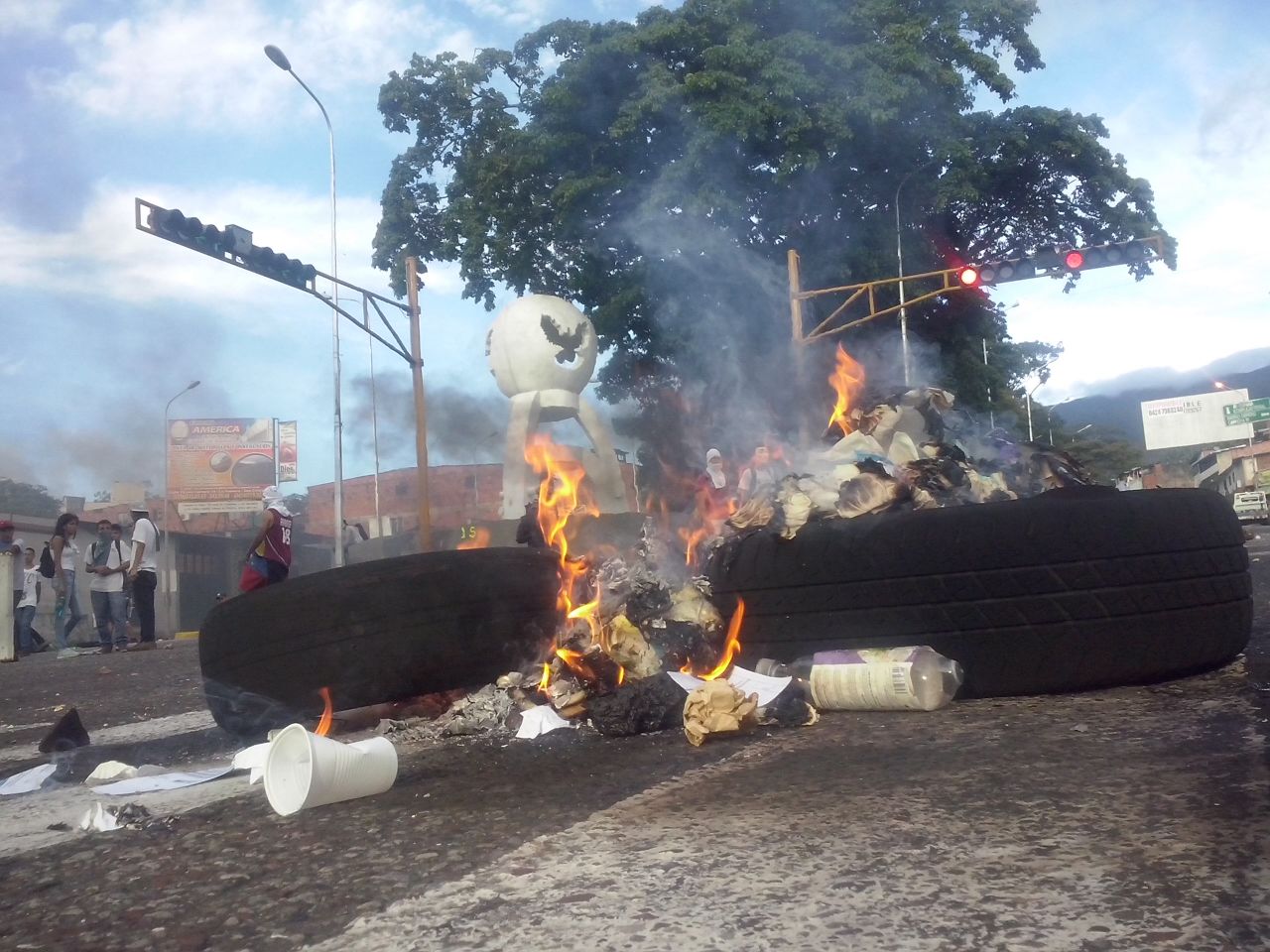 protesta avenida carabobo