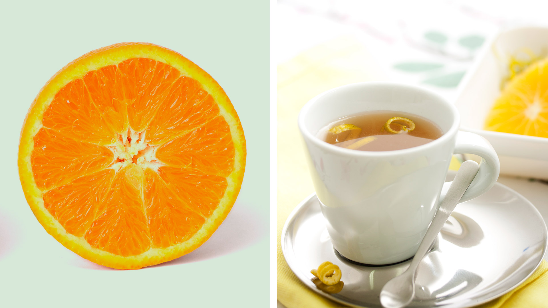 té de canela, naranja