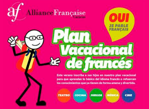 plan vacacional, vacaciones 2015, caracas, alianza francesa, venezuela