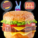 burger king, mc donalds, hamburguesa de la paz