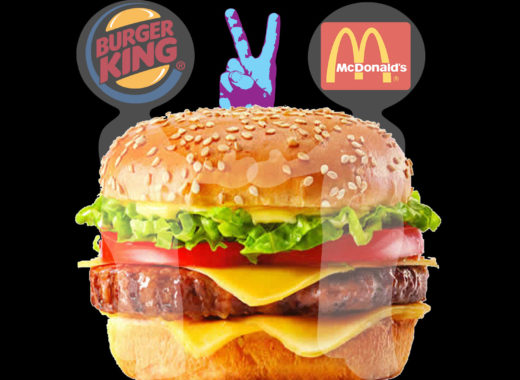 burger king, mc donalds, hamburguesa de la paz