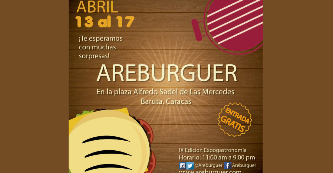 areburger, cupcakes, plaza alfredo sadel, arepa, bienmesabe