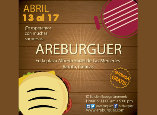 areburger, cupcakes, plaza alfredo sadel, arepa, bienmesabe