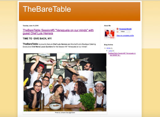 the bare table, venezuela on our minds