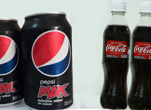 Pepsi Max y Coca-Cola sin calorías