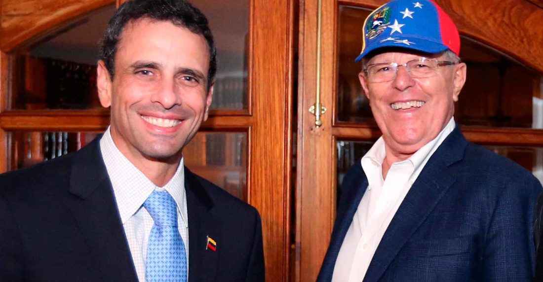 Capriles y Perú Pedro Pablo Kuczynski