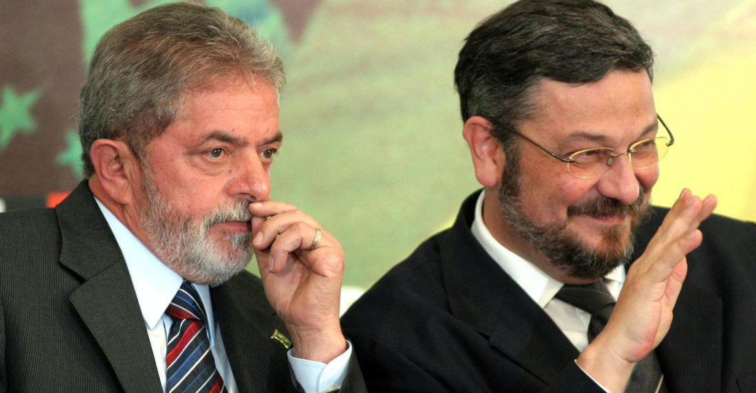 Antonio Palocci y Lula da Silva