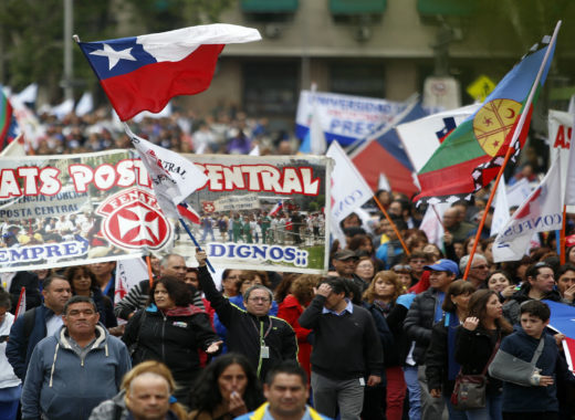 Paro trabajadores públicos Chile