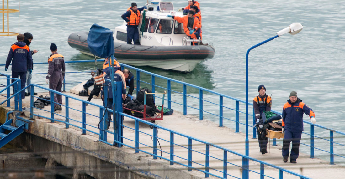 Avión militar ruso se estrelló en el Mar Negro con 91 personas a bordo