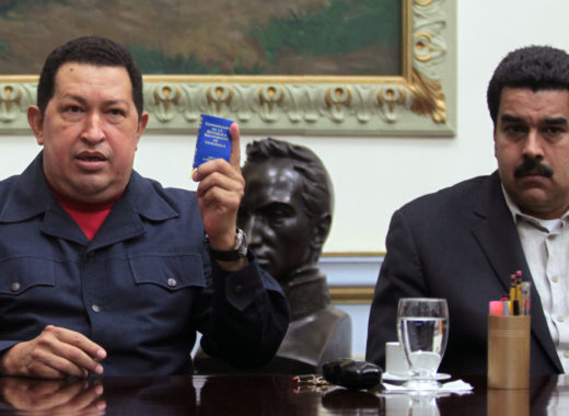 Hugo Chávez y Nicolás Maduro