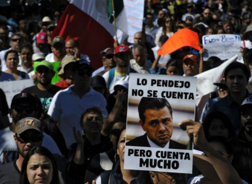 Marcha en México por aumento de gasolina 2017
