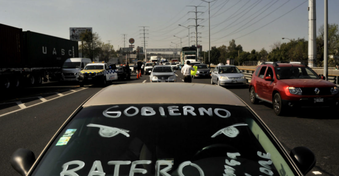 Protestas en México por aumento de gasolina