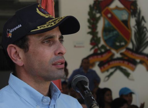 Henrique Capriles, también señalado de haber recibido plata de Odebrecht para su campaña electoral en 2013