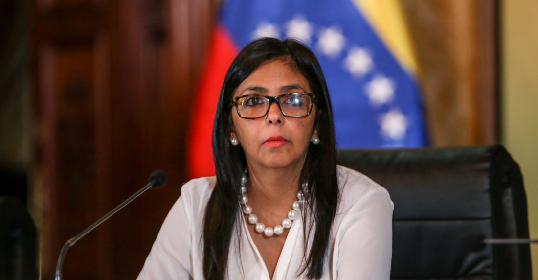 Delcy Rodríguez es parte de las sanciones