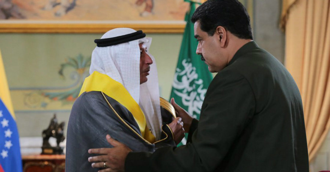 Maduro y embajador de Arabia Saudita