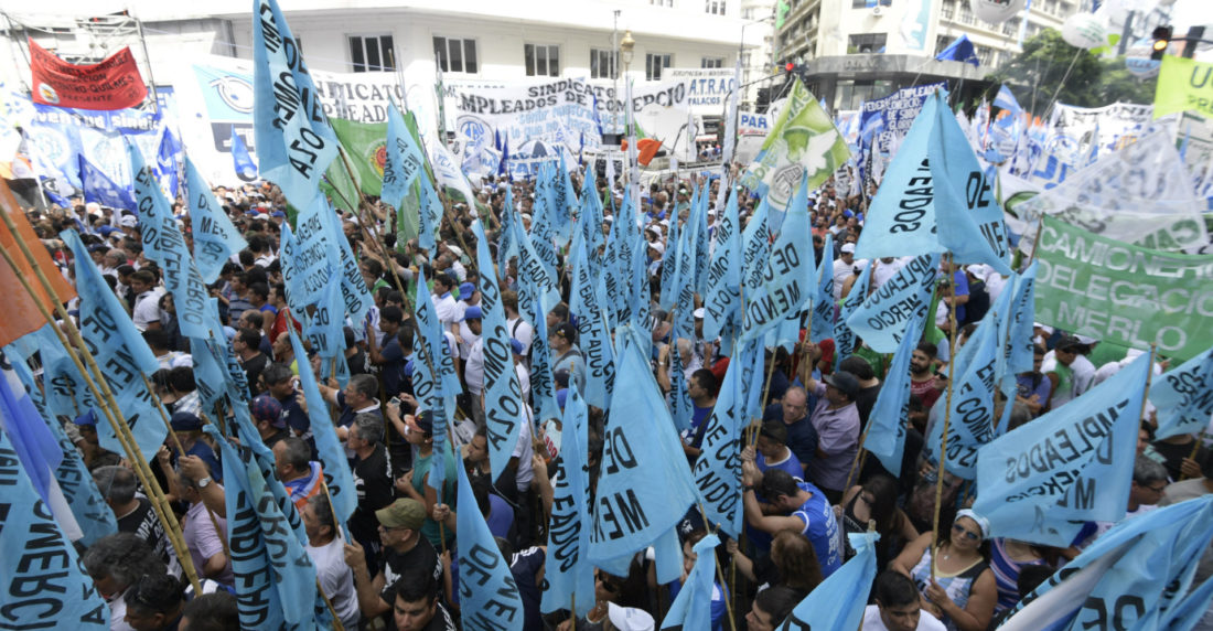 Protesta sindical Argentina