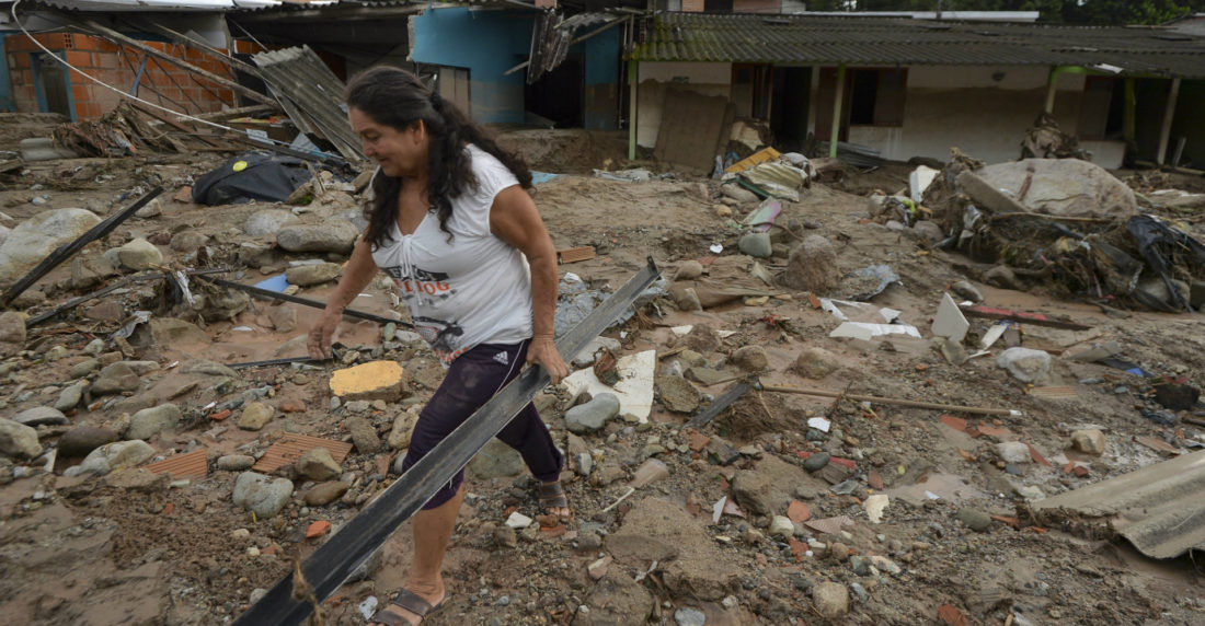 Escombros tras deslave en Mocoa-Colombia