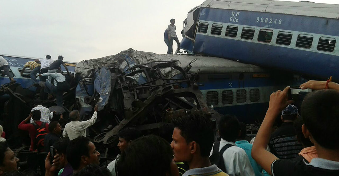 Accidente tren India