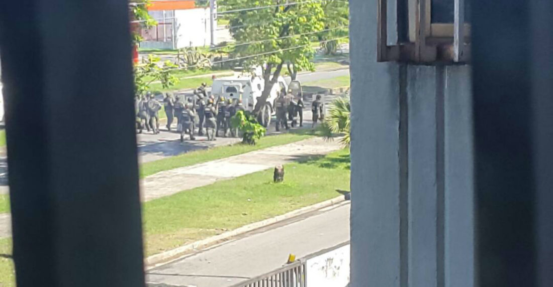Represión en Fuerte Paramacay