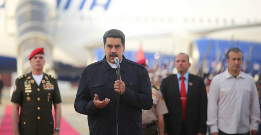 Maduro en Maiquetía