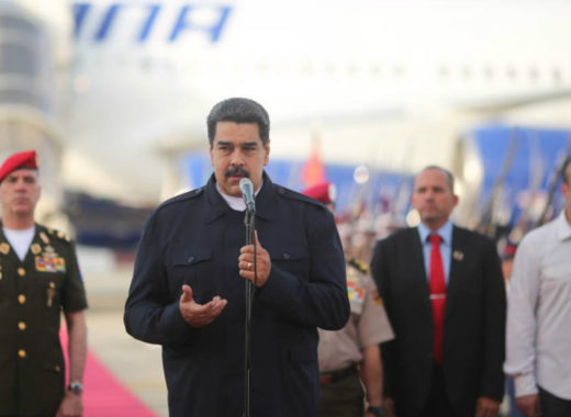 Maduro en Maiquetía