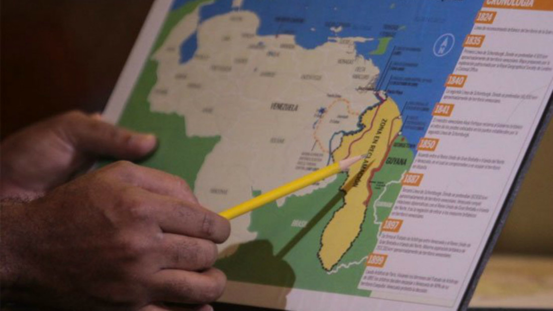 Venezuela tiene un litigio con Guyana por el Esequibo