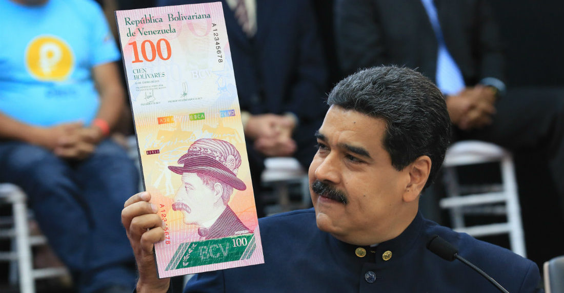 Maduro y nuevo billete de Bs 100