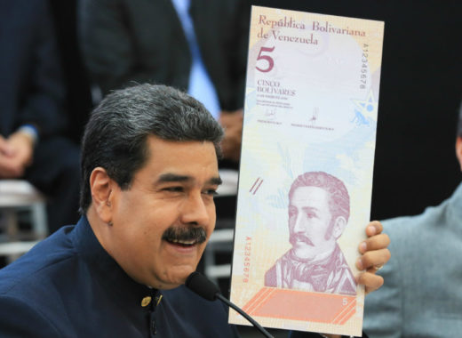 Maduro y nuevo billete de Bs 5