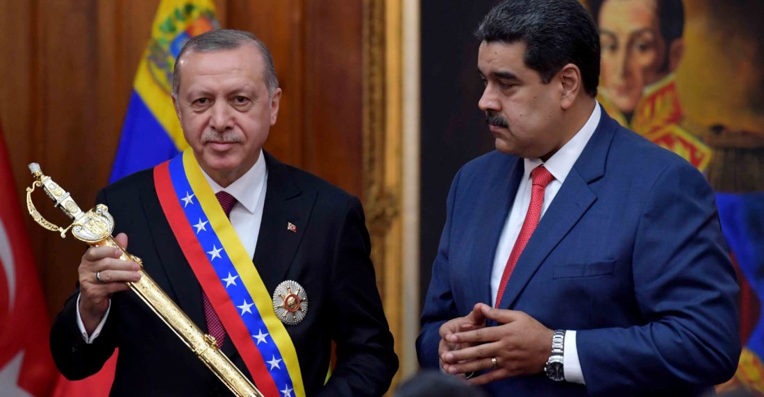 Erdogan y Maduro. Venezuela tiene una política exterior muy diferente a la del inicio del siglo XX