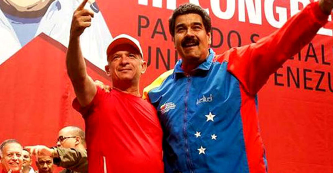 Hugo Carvajal y Nicolás Maduro