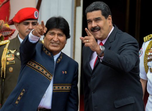 Nicolás Maduro y Evo Morales. Foto: Federico Parra / AFP