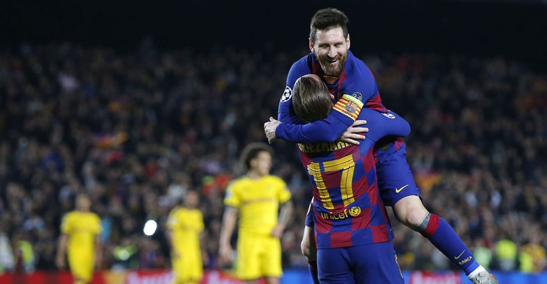 Barcelona cabalga en la Champions League con Messi jefe de la vanguardia