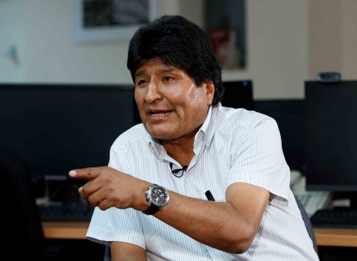 Evo Morales tras recibir el asilo en México