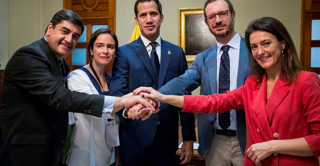 Una delegación del Partido Popular (PP) español ofreció este martes al jefe de la Asamblea Nacional Juan Guaidó ser la voz de su causa en Europa