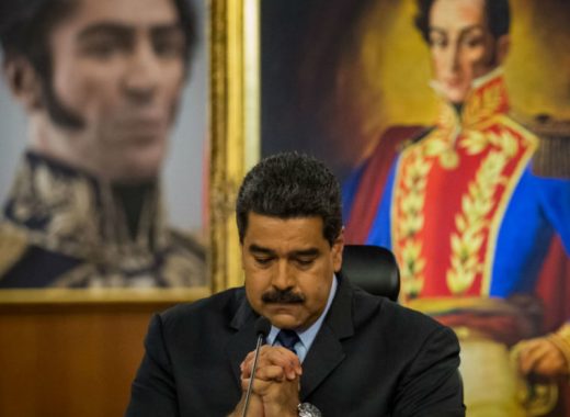 Nicolás Maduro durante una de su alocución presidencial (EE UU)
