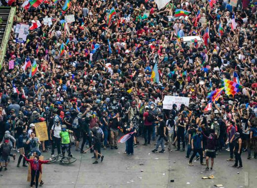 Protestas chilenas (Latinoamérica). 2019. Foto: Martin Bernetti / AFP