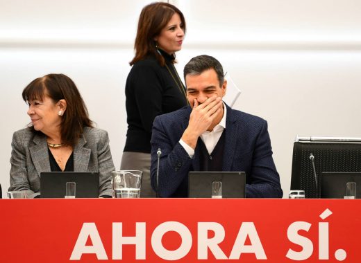 Pedro Sánchez y el PSOE. Foto: AFP