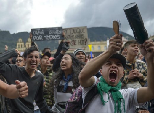 Protestas en Colombia 2019. Foto: AFP