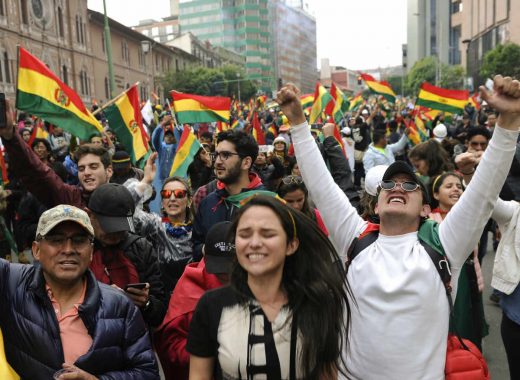 Protestas en Bolivia 2019. Foto: AFP