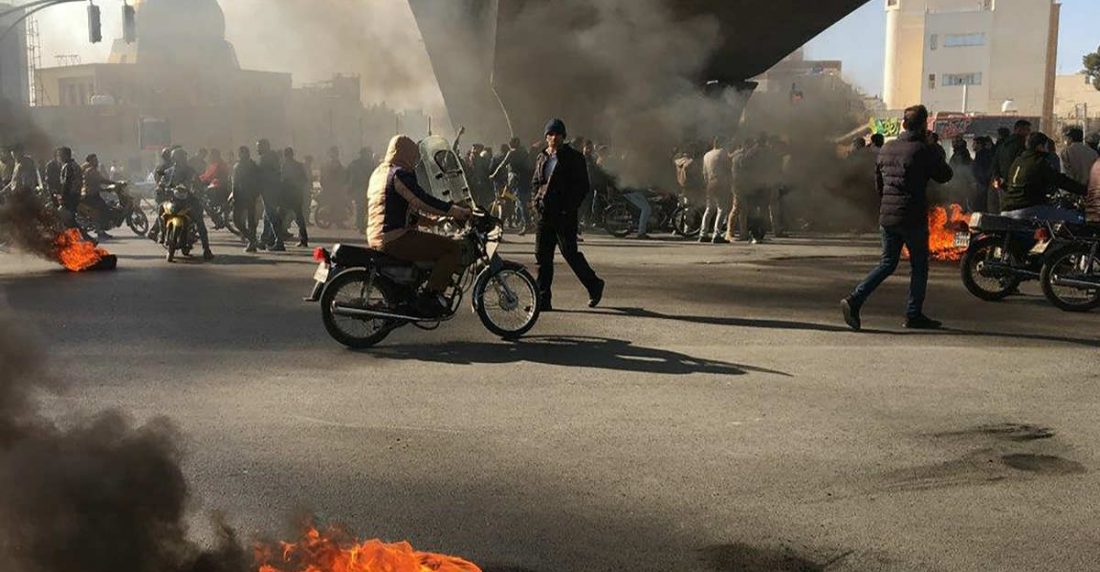 Protestas en Irán 2019. Foto: AFP