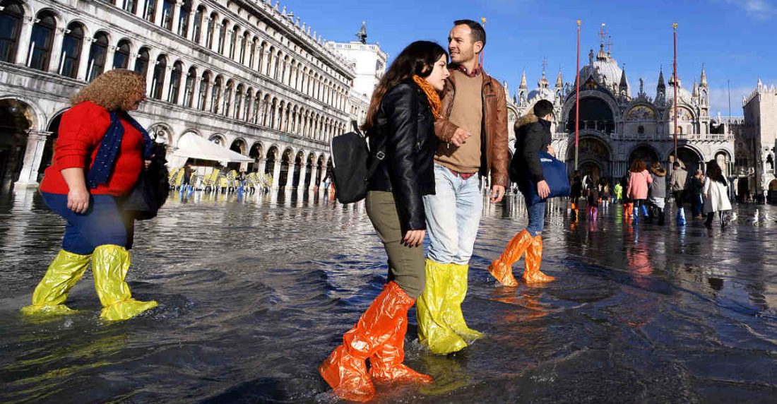 Estado de emergencia en Venecia. Foto: Filippo Monteforte / AFP