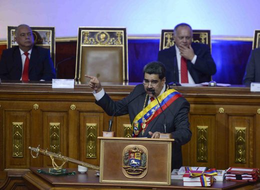 Nicolás Maduro durante su memoria y cuenta