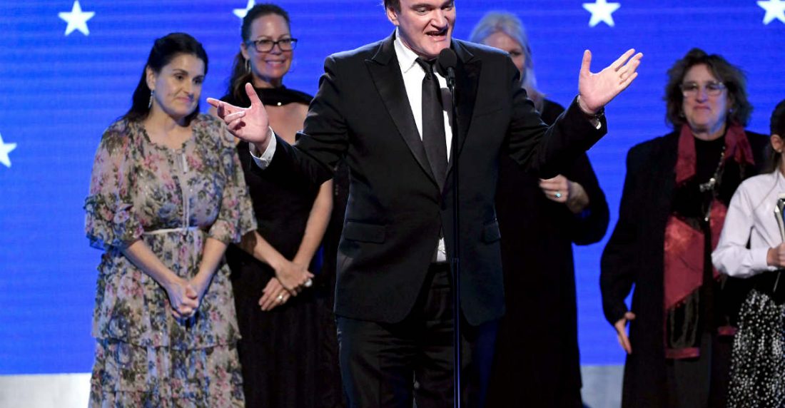 Quentin Tarantino en los "Critic´s choice awards". AFP