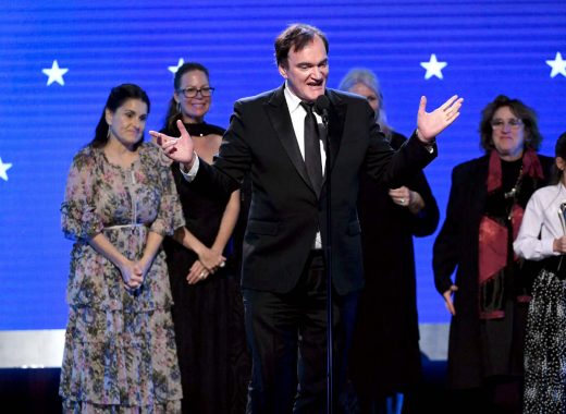 Quentin Tarantino en los "Critic´s choice awards". AFP