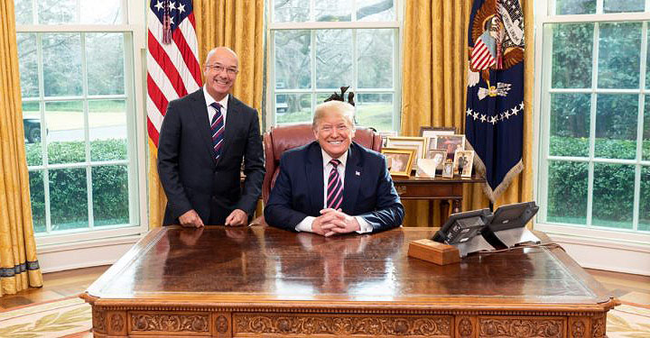 Donald Trump recibe a Iván Simonovis en la Casa Blanca