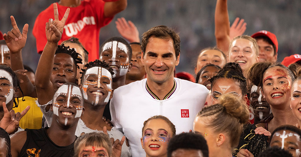 Federer y Nadal jugaron partido histórico en Sudáfrica