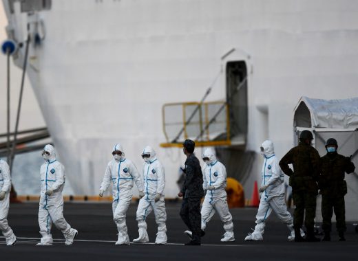 Coronavirus en crucero japonés. AFP