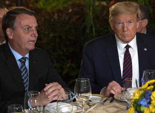Bolsonaro y Trump en Mar-a-Lago
