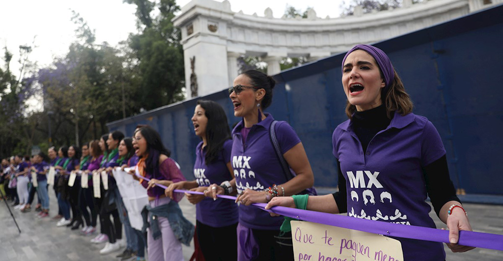 Mujeres protestaron contra feminicidio en México