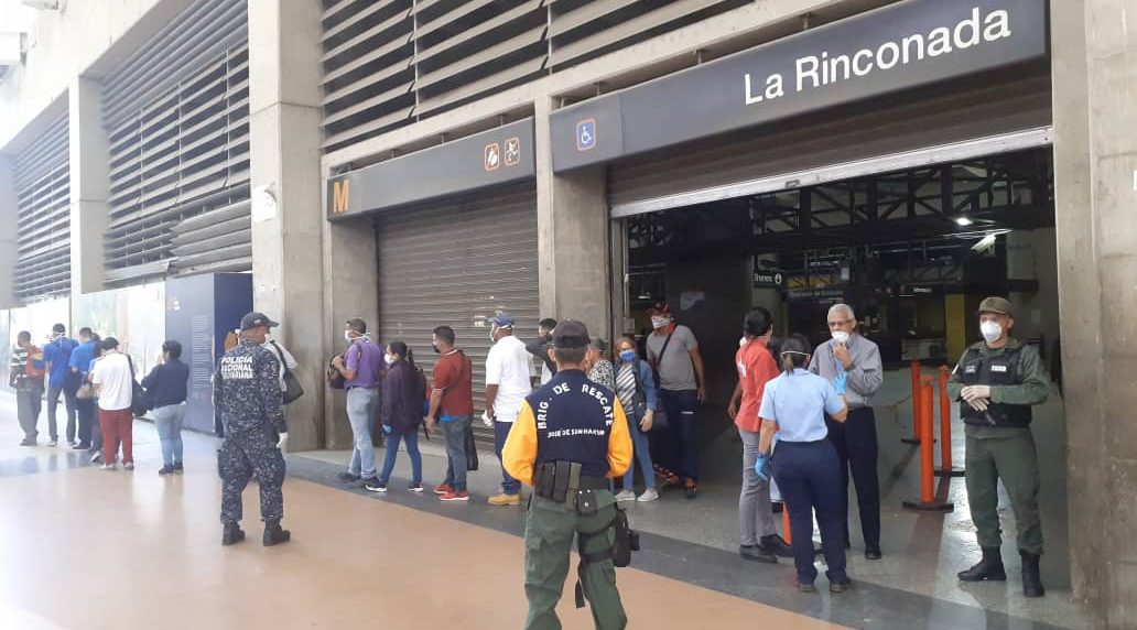 Coronavirus Metro de Caracas Ferrocarril Valles del Tuy GNB PNB Policía Cuarentena